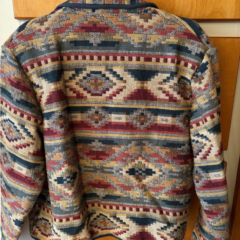 New Identity Multicolor Patterned Jacket Aztec Bo… - image 2